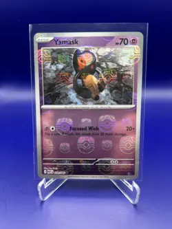 Pokemon TCG Yamask Master Ball Pattern 039/086 White Flare Holo NM - Image 1