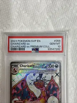 2023 Pokemon S&V Charizard EX Prem Coll Promo 056 PSA 10 Free Shipping - Image 2