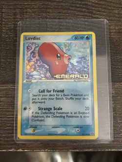 Pokemon Luvdisc EX Emerald 53/106 Reverse Holo Common 60 HP English - Image 1