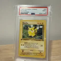 Pokemon 1999 1st Edition Jungle Pikachu 60/64 PSA9 - Image 1
