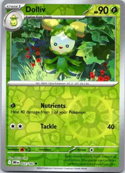 Dolliv 022/182 Common Destined Rivals Pokemon Reverse Holo NM - Image 1
