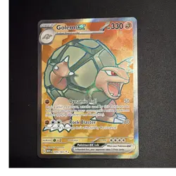 Pokemon Golem EX Ultra Rare Full Art Holo 189/165 Scarlet & Violet 151 Stage 2 - Image 1