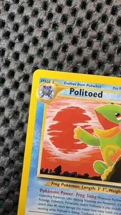 LP Unlimited Politoed 27/75 Rare Neo Discovery Pokemon Tomokazu Komiya - Image 4