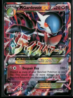 2016 Pokemon XY Steam Siege M Gardevoir EX 79/114 Ultra Rare NM - Image 1