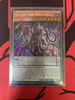YuGiOh Shade the Obscure (Secret Rare) BLZD-EN083 Blazing Dominion 1st Ed NM - Image 1