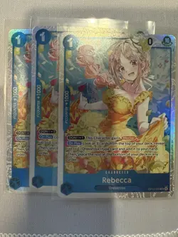 Rebecca SR OP15-053 |SET OF 3| ENGLISH ONE PIECE Card Adventure on KAMI Island - Image 1