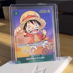 One Piece Luffy P-037 1st Anniversary Promo English Near Mint Clean Copy - Image 1