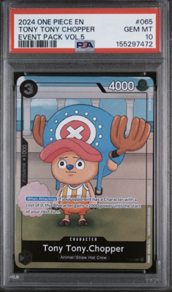 TONY TONY CHOPPER PSA 10 2024 ONE PIECE EVENT PACK VOL.5 #065 - Image 1