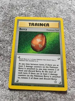 POKEMON CARD TRAINER BERRY #99/111 NEO GENESIS NON HOLO WOTC RARE VINTAGE TCG LP - Image 1
