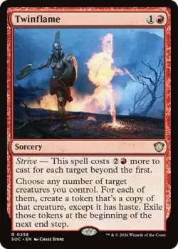 ~ Twinflame ~ NM ~ Commander: Secrets of Strixhaven ~ MTG ~ - Image 1