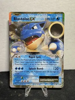 Pokemon Card - Blastoise EX XY Evolutions 21/108 Ultra Rare Holo - Image 1