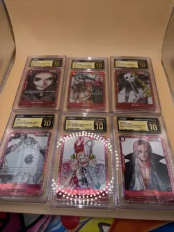 One Piece Premium Card Collection - FILM RED full set Graded CGC Pristine 10 - Image 3