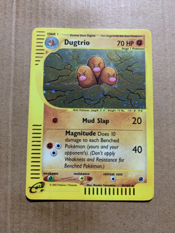 Dugtrio 10/165 Expedition - Holo Pokemon Card - EXCELLENT - Image 2