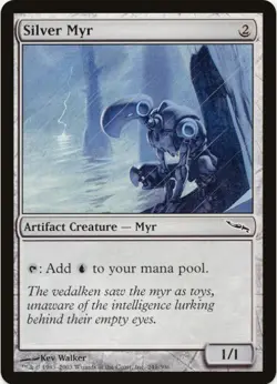 1 x Silver Myr - Mirrodin - LP - MTG - EOF - Image 1