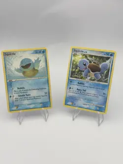 Pokemon Squirtle 83/112 2004, 112/132 2007 Basic Card Lot 2 Nintendo English - Image 1