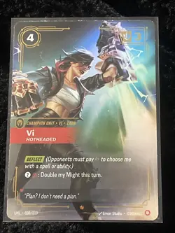 Vi Rift Bound League Of Legends Foil Card 030/219 - Image 1