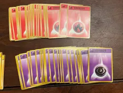 Pokemon TCG 1996 - Japanese ENERGY LOT of 98 Cards from Base Set - MP - Image 3