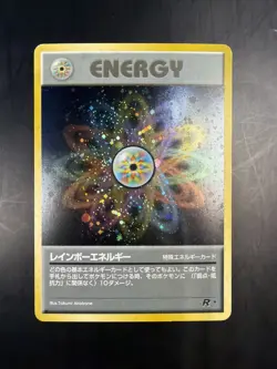 Pokemon Card Rainbow Energy Team Rocket 1997 Holo WOTC Japanese - Image 1