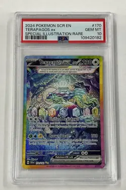 Terapagos Ex 170/142 Stellar Crown SIR Pokemon Card PSA 10 GEM MINT - Image 1
