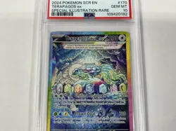 Terapagos Ex 170/142 Stellar Crown SIR Pokemon Card PSA 10 GEM MINT - Image 3