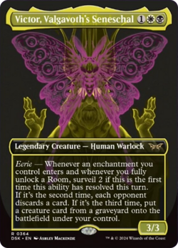 Victor, Valgavoth's Seneschal (Showcase) [Duskmourn: House of Horror] Magic MTG - Image 1