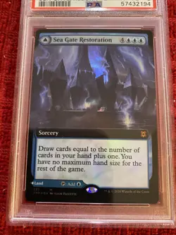 MTG Foil Sea Gate Restoration - Reborn Extended Art PSA 8 NM—MT - Image 3