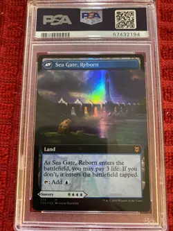 MTG Foil Sea Gate Restoration - Reborn Extended Art PSA 8 NM—MT - Image 4