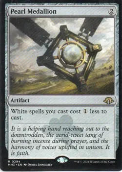 MTG: Modern Horizons 3: Pearl Medallion: Lightly Played Condition - Image 1