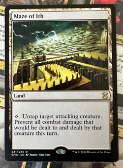 MTG Maze of Ith Rare Land Eternal Masters NM - Image 1