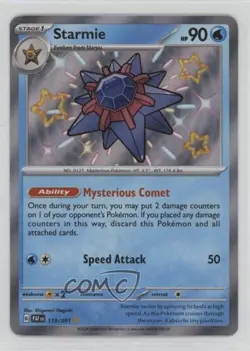 Shiny Rare - Starmie Pokemon Scarlet & Violet Paldean Fates PAF #119 - Image 1