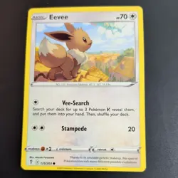 EEVEE 125/203 POKEMON CARD (EVOLVING SKIES SET) - Image 2