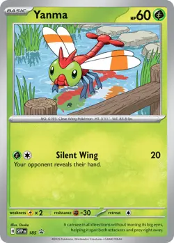 Holofoil - Yanma - 185 - 185 / MP / English Pokemon TCG - Image 1
