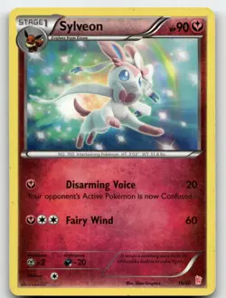 SYLVEON (#15 15/30 COMMON XY TRAINER KIT: SYLVEON & NOIVERN POKEMON LP - Image 1
