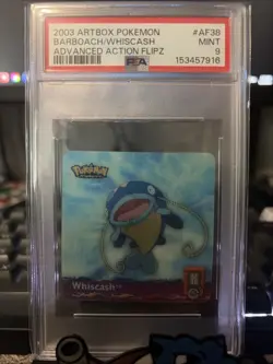 VINTAGE 2003 POKEMON Advanced Action Flipz Barboach/Whismur- PSA 9 - Image 1