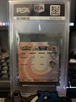 VINTAGE 2003 POKEMON Advanced Action Flipz Barboach/Whismur- PSA 9 - Image 2