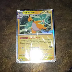 Ampharos 160 HP #075 Me04 Chaos Rising Holo Promo English Pokemon TCG DECK NEW - Image 1