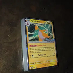 Ampharos 160 HP #075 Me04 Chaos Rising Holo Promo English Pokemon TCG DECK NEW - Image 2