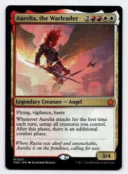 Aurelia, the Warleader [0651] FDN Mythic Non-Foil [MTG Card English] - Image 1