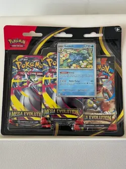 Pokemon TCG: Mega Evolution 3-Pack Blister Set of 2, Psyduck & Golduck Free Ship - Image 2