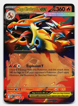 MEGA CHARIZARD Y EX - PROMO P 030 MEGA EVOLUTION PROMO POKEMON NM - Image 2