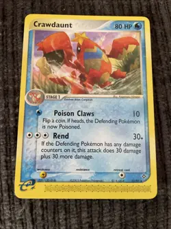 Pokemon Crawdaunt 13/97 Expedition Non-Holo Rare! Mint - Image 1