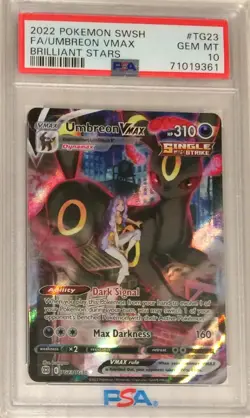 Pokemon Brilliant Stars Trainer Gallery PSA 10 Umbreon VMAX Full ALT Art #TG23 - Image 1
