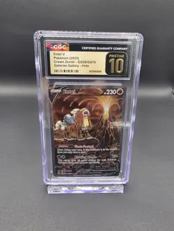 Pokemon Entei V GG36/GG70 Crown Zenith Galarian Gallery CGC 10 Pristine Holo - Image 1