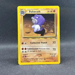 Poliwrath 28/75 Neo Discovery Regular NM Pokemon TCG Wizards Of The Coast - Image 1