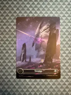 MTG Swamp #0369 Galaxy Foil Borderless Basic Land Edge of Eternities (EOE) - Image 1