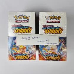 2x Pokemon TCG Surging Sparks Half Booster Boxes 36 Packs Factory Sealed L2 - Image 1
