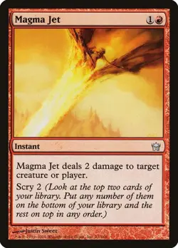 MTG Magic the Gathering 2x Magma Jet - Fifth Dawn NM - Image 1