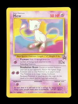 Pokemon TCG Mew Black Star Promo #8 Vintage 1999-2000 WOTC - Image 1