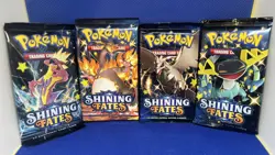 Pokemon TCG: Shining Fates Booster Packs Art Set of 4 Packs: NEW/FACTORY SEALED - Image 1