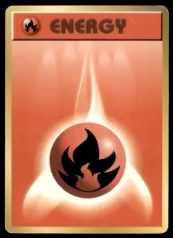 1996 Pokemon Base Set Fire Energy Japanese - Image 1